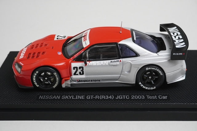 1:43 EBBRO P415 Nissan Skyline GT-R (R34) JGTC 2003 Test Car #23 model car