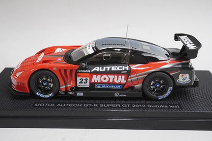 1:43 EBBRO 44315 MOTUL AUTECH GT-R Super GT 2010 SUZUKA Test #23 model car