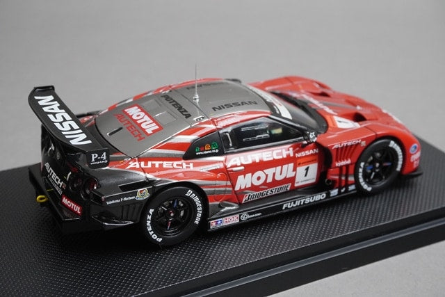 1:43 EBBRO P411 Motul Autech GT-R SGT Super GT500 Rd.7 Fuji 2009 #1 Red / Silver