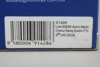 1:43 SPARK S1428 Lola B08/60 Aston Martin Charouz Racing System LM 2008 #10