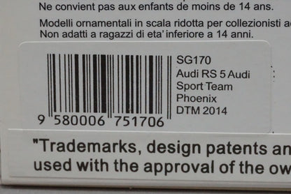 1:43 SPARK SG170 Audi RS 5 Audi Sport Team Phoenix DTM 2014 #2