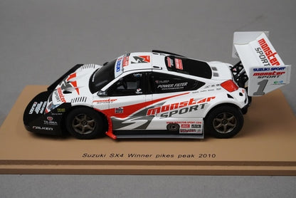 1:43 SPARK 43PP10 Suzuki SX4 Pikes Peak Winner 2010 model car