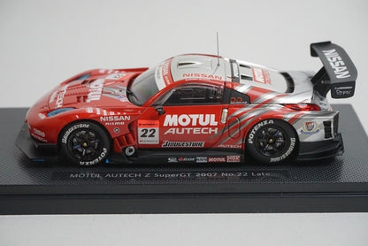 1:43 EBBRO 43958 Nissan MOTUL AUTECH Z SUPER GT 2007 Late Model #22