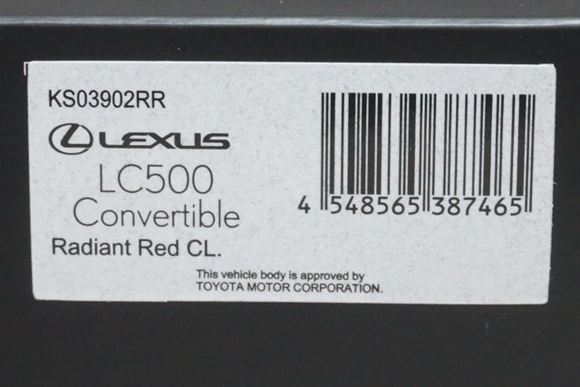 1:43 KYOSHO KS03902RR Lexus LC500 Convertible