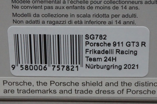 1:43 SPARK SG782 Porsche 911 GT3R Frikadelli Racing Team 24h Nurburgring #31