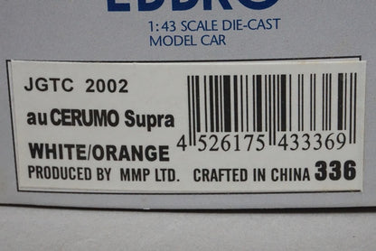 1:43 EBBRO 43336 Toyota au CERUMO Supra JGTC 2002 #1