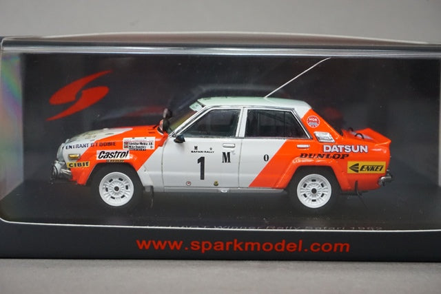 1:43 SPARK S7770 Nissan Datsun Violet GT Safari Rally Winner 1982 #1