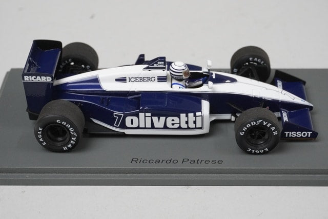 1:43 SPARK S7106 Brabham BT56 Mexico GP 1987 #7 Riccardo Patrese model car