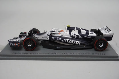 1:43 SPARK S8527 Alfatauri AT03 Bahrain GP 2022 #22 Yuki Tsunoda