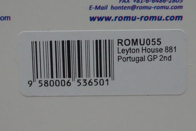 1:43 SPARK ROMU055 Leyton House 881 Portuguese GP #16 I.Capelli ROMU