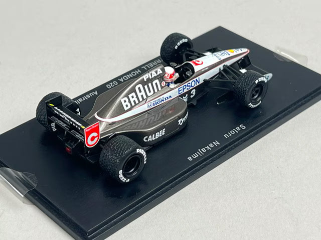 1:43 SPARK FS02 BRAUN Tyrrell Honda 020 Australian GP 1991 #3 25th Anniversary Racing On