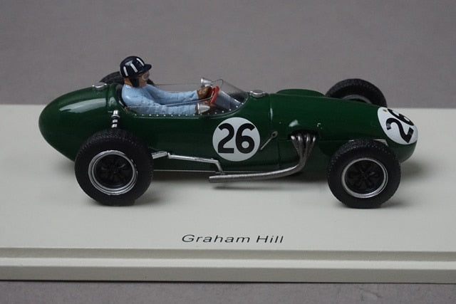 1:43 SPARK S1833 Team Lotus 12 Monaco GP 1958 #26 G. Hill model car