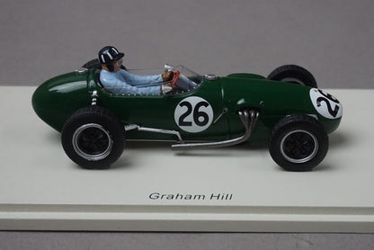 1:43 SPARK S1833 Team Lotus 12 Monaco GP 1958 #26 G. Hill model car