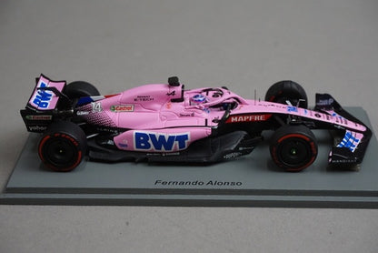 1:43 SPARK S8522 Alpine A522 BWT F1 Team Bahrain GP 2022 #14 Fernando Alonso model car