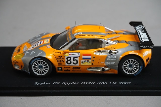 1:43 SPARK S0317 Spyker C8 Spyder GT2R LM 2007 #85 model car