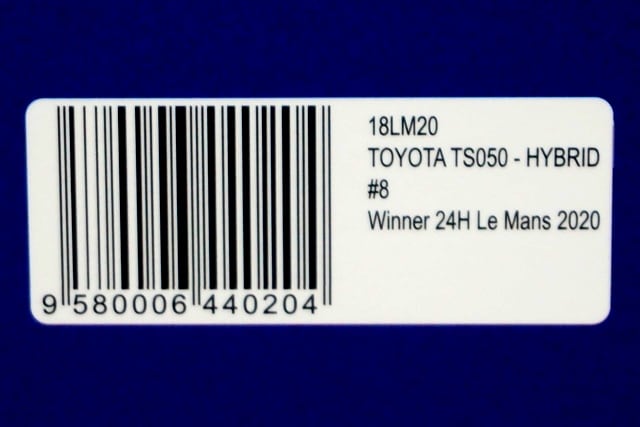 1:18 SPARK 18LM20 Toyota TS050 Hybrid LM 24h winner 2020 #8