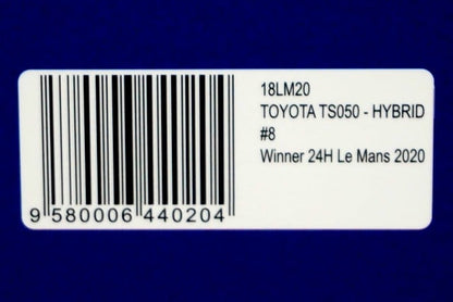 1:18 SPARK 18LM20 Toyota TS050 Hybrid LM 24h winner 2020 #8