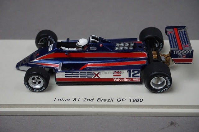 1:43 SPARK S4286 Lotus 81 Brazilian GP 2nd 1980 #12 E. De. Angelis