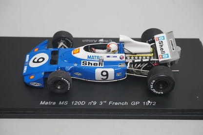 1:43 SPARK S1607 Matra MS 120D French GP 3rd place 1972 #9 C.Amon
