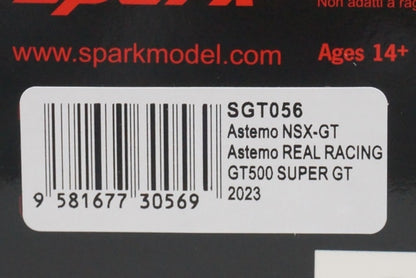 1:43 SPARK SGT056 Honda Astemo NSX-GT Real Racing GT500 Super GT 2023 #17