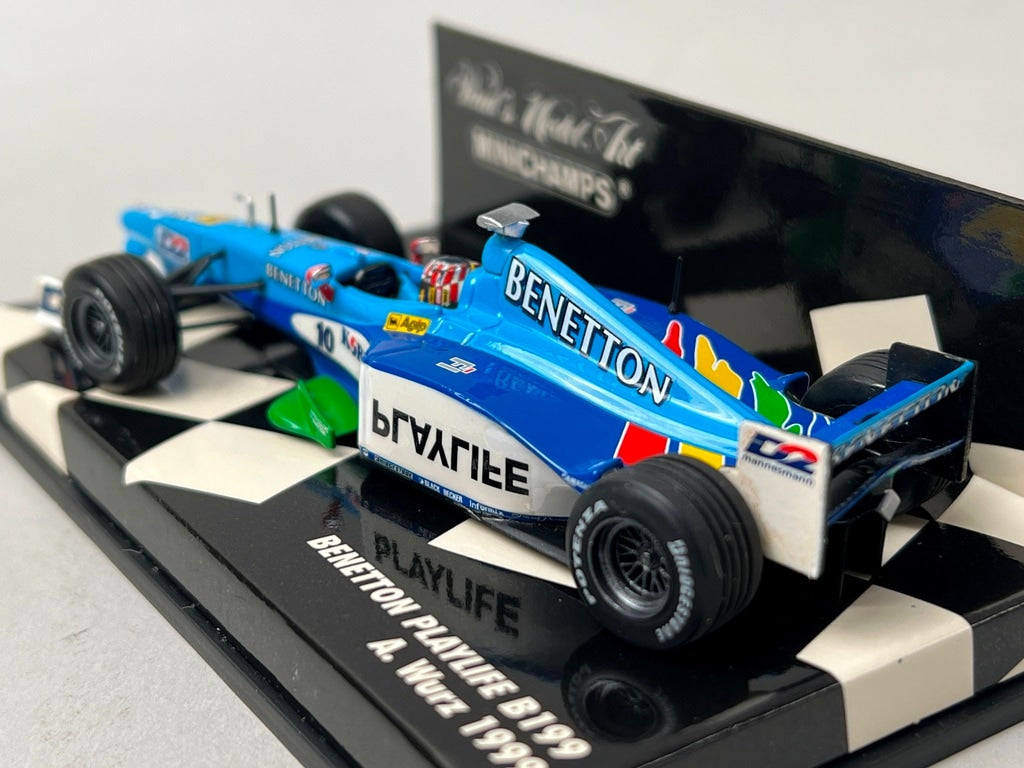 1:43 MINICHAMPS 430990010 Benetton Playlife B199 1999 #10 A.Waltz model car
