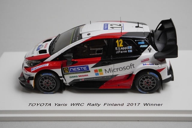 1:43 SPARK S5169 Toyota Yaris WRC Rally Finland Winner 2017 #12 model car