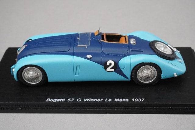 1:43 SPARK 43LM37 Bugatti 57 G LM Winner 1937 #2 model car