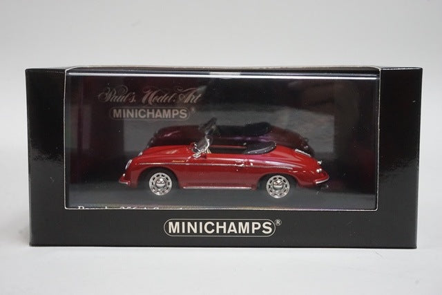 1:43 MINICHAMPS 430065540 Porsche 356 A Speedster 1956 Dark Red model car