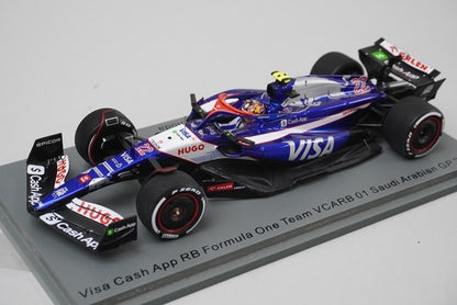 1:43 Spark S9522 VISA CASH APP RB VCARB 01 Saudi Arabian Grand Prix 2024 #22 model car
