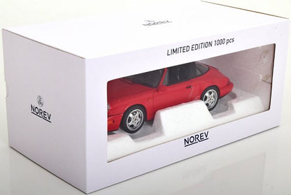 [ Pre-order ] 187325 NOREV 1:18 Scale Porsche 911 (964) Carrera 4 1990 Targa Red MODELISSIMO Custom Order