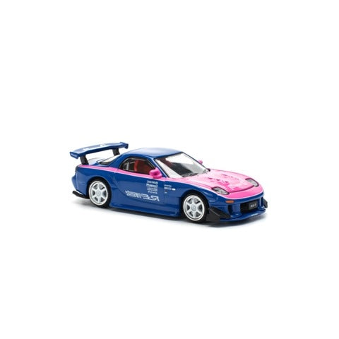 [ Pre-order ] PR640240 POP RACE 1:64 Mazda Amemiya MAZDA RX7 RE-AMEMIYA BLUE/PINK