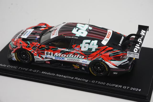 1:43 Spark SGT163 Honda Modulo Civic Type R-GT GT500 Super GT 2024 #64 model car