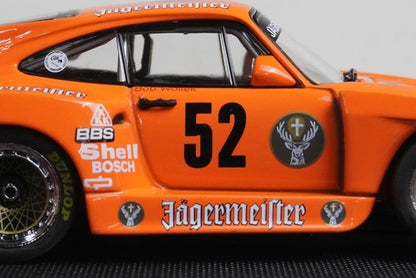 1:43 EBBRO 44303 Jaegermeister Porsche 935 K3 Hockenheim 1981 #52 Orange model car
