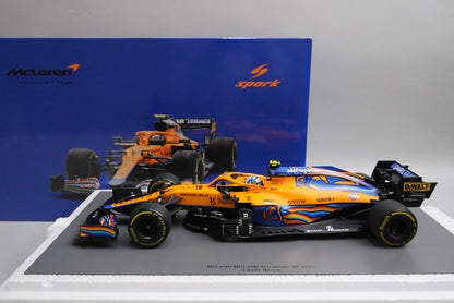 1:18 Spark 18S608 McLaren MCL35M Abu Dhabi GP 2021 #4 L.Norris model car