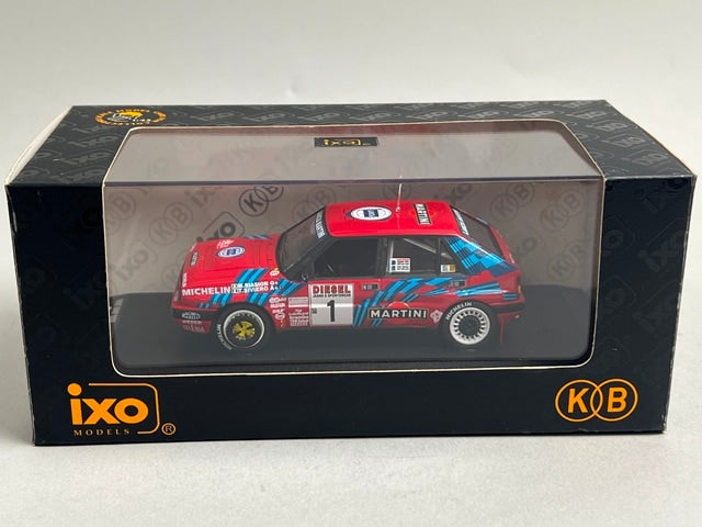 1:43 ixo LCJ010 Lancia Delta HF Integrale 16V Sanremo Rally 1989 #1 M. Biasion model car