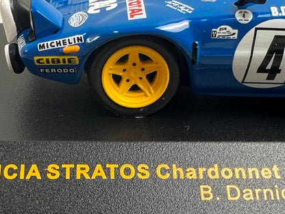 1:43 ixo RAC081 Lancia Stratos Chardonnet Monte Carlo Rally 1979 #4 B. Darniche A. Mahe model car