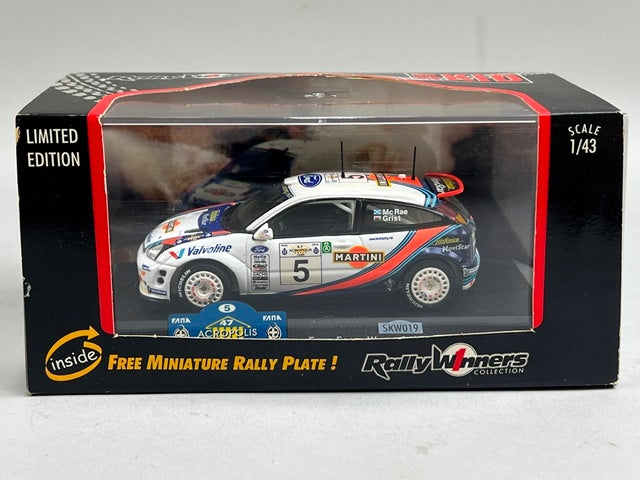 1:43 VITESSE SKW019 Ford Focus WRC ACROPOLIS Rally 2000 #5 C. McRae N. Grist model car
