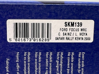 1:43 VITESSE SKM139 Ford Focus WRC SAFARI Rally Kenya 2000 #6 C. Sainz L. Moya model car