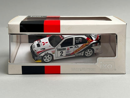 1:43 ixo RAC392LQ Mitsubishi Carisma GT Evolution IV RAC Rally 1997 #2 R. Burns R. Reid model car