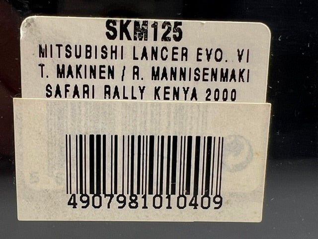 1:43 VITESSE SKM125 Mitsubishi Lancer EVO. VI SAFARI Rally Kenya 2000 #1 T. Makinen R. Mannistenmaki model car