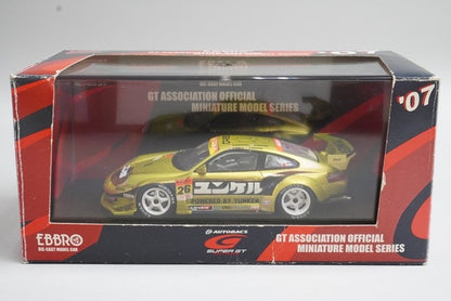 1:43 EBBRO 43965 YUNKER POWER TAISAN PORSCHE SUPER GT300 2007 #26 model car