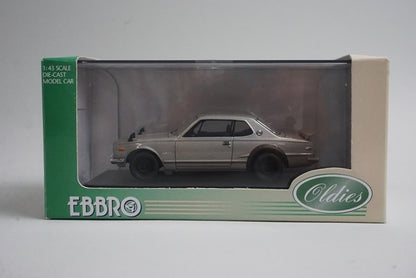 1:43 EBBRO 43172 Nissan Skyline GT-R KPGC10 1970 Silver model car