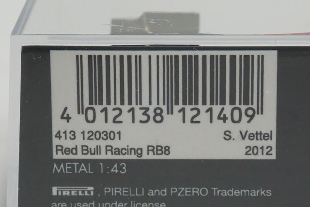 1:43 MINICHAMPS 413120301 Red Bull Racing Renault RB8 Suzuka 2012 #1 model car