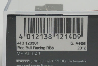 1:43 MINICHAMPS 413120301 Red Bull Racing Renault RB8 Suzuka 2012 #1 model car