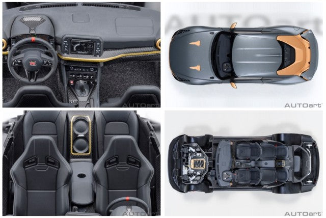 77510 AUTOart 1:18 Nissan GT-R50 by ITALDESIGN Gray Gold model car