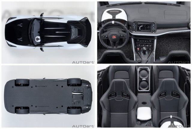 77511 AUTOart 1:18 Nissan GT-R50 by ITALDESIGN Metallic White Black model car