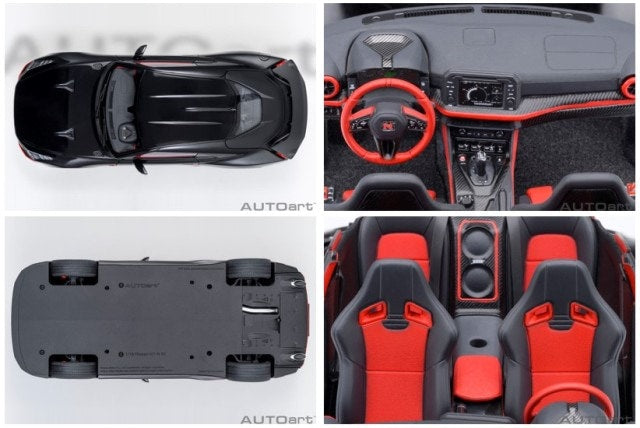 77513 AUTOart 1:18 Nissan GT-R50 by ITALDESIGN Black Matte Black model car