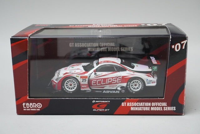 1:43 EBBRO 43906 Lexus Eclipse Advan SC430 Super GT500 2007 #25 White/Red model car