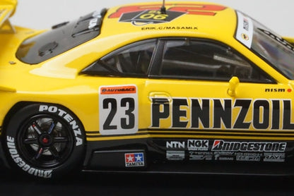 1:43 EBBRO 44251 Nissan Pennzoil Nismo GT-R Motegi GP 1998 #23 Yellow model car