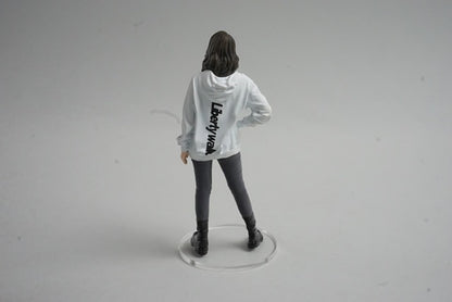 1:18 ignition model IG2358 LB-Silhouette WORKS GT Nissan 35GT-RR White Ms.Chisaki Kato